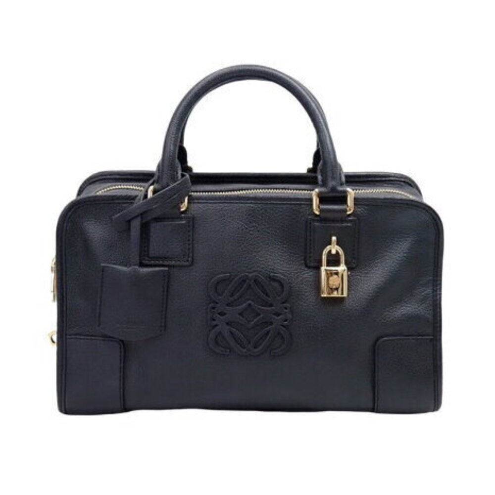 Loewe Amazona leather handbag black